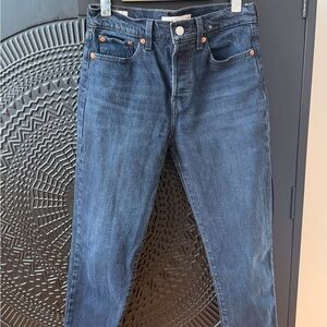 Levi's Women's Boyfriend Jeans - Dark Blue